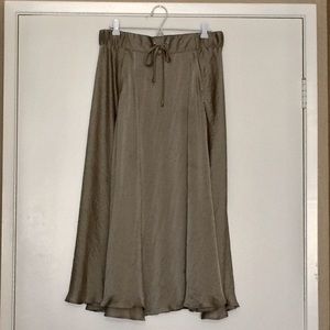 Lou and Grey olive green maxi skirt